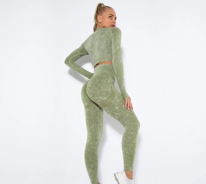 Conjunto Deportivo de Gimnasio para Yoga, 2 Piezas, Sólido, Transpirable, Sin Costuras, Ropa Deportiva de Alta Calidad para Mujer - Product Image 5