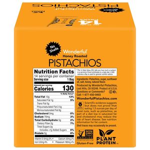 พิสตาชิโอคุณภาพเยี่ยมแบบไม่มีเปลือก อบน้ำผึ้ง ขนาด 0.75 ออนซ์ (แพ็ค 14 ถุง) - Product Image 6