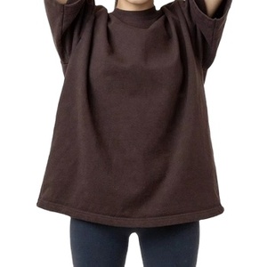 T-Shirt surdimensionné confortable pour femmes élégant demi manches motif solide grande taille respirant Logo personnalisable en gros - Product Image 1