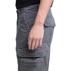 Pantalones cortos Cargo informales de peso pesado de algodón y poliéster de Color sólido para hombre, Cintura elástica de secado rápido, venta al por mayor, novedad de 2025 - Product Image 2