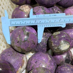 Sphère de Purpurite en Gros, Pierres de Quartz Violet Naturel, Boule de Cristal Polie, Artisanat pour la Décoration - Product Image 4