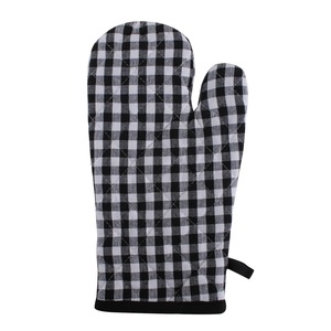 100% Cotton <b>Oven</b> Mitts with Silicone Strip Green Pot Holders for Cooking Microwave Baking Home Food Protection for Restaurants - Product Image 3