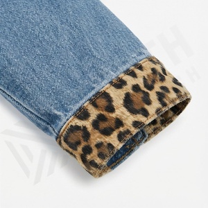 Chaqueta Vaquera para Mujer a Precio Económico, Corte Ajustado, Tinte Liso, Algodón, Estilo Moderno, Ropa de Calle de Alta Calidad - Product Image 6