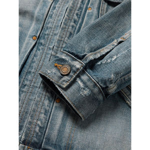 แจ็คเก็ตยีนส์สำหรับผู้ชาย บริการ OEM ทันสมัย รับสั่งซื้อจำนวนมาก แจ็คเก็ตยีนส์ผู้ชายราคาส่งถูก - Product Image 4