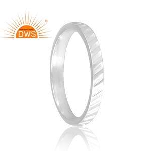 Nuevo diseño de tendencia Anillo de banda de plata esterlina para mujer Joyería personalizada para mujer Regalo para ella. - Product Image 2