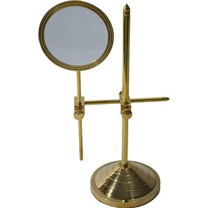 Decorative Desktop Magnifier Brass Vintage Metal Crafts Antique Gift <b>Magnifying</b> Glass With Stand Adjustable <b>Magnifying</b> Glass - Product Image 2