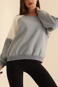 Nouveau femmes sweat goutte épaule pull arrivée femmes sweat dans différents Styles logo personnalisé sweat pour les femmes - Product Image 3