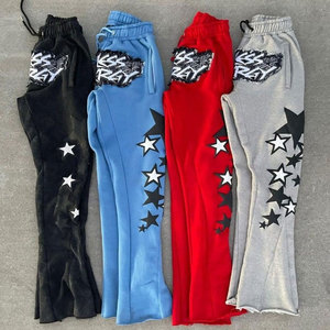 Ensemble de survêtement en molleton respirant pour homme, deux pièces, sweat à capuche avec fermeture éclair intégrale et pantalon évasé, molleton 100% coton, jogging tendance - Product Image 6