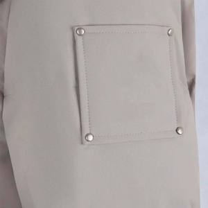 Men's High Street Style <b>Long</b> Sleeve <b>Hooded</b> Stand Canvas <b>Puffer</b> <b>Jacket</b> Solid Color Waterproof Reversible Polyester Front Casual - Product Image 5