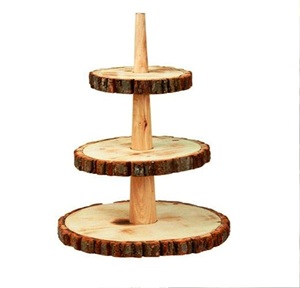 Couleur blanche Top vente Support à gâteau rond en bois moderne à 3 niveaux détachable professionnel et romantique fait à la main - Product Image 6
