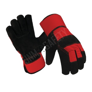 Guantes de Trabajo de Cuero Vacuno Canadiense con Protección para los Nudillos y Puño Reforzado con Goma, Equipo de Protección de Seguridad - Product Image 3