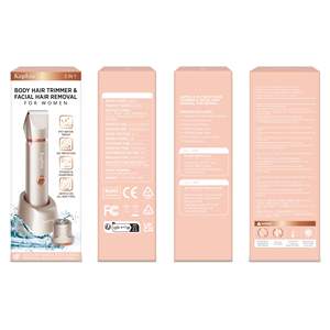 Rasoir électrique étanche IPX7 pour femme, tondeuse bikini avec double lame et grille de rasage pour le corps, idéal pour les voyages et l'utilisation en camping-car, lavable - Product Image 1