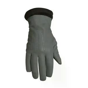 Gants de ski en cuir souple de haute qualité, élégants, pour l'extérieur, logo personnalisable, hiver, épais, chauds, vélo, moto, coupe-vent - Product Image 3