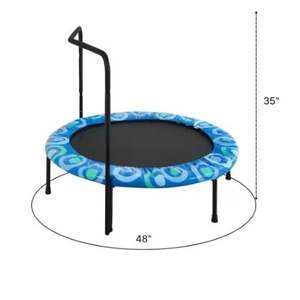 Trampolín para niños XTP002 de 8 pies con marco de acero, redondo, ensamblado, para niños y niñas, uso en interiores y exteriores, sin red. - Product Image 2