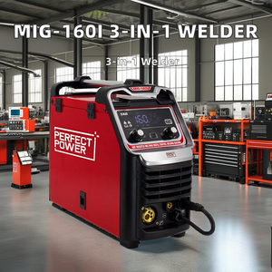 Soudeuse à l'arc portable 220v 160A IGBT Machine à souder <span class=keywords><strong>MIG</strong></span>/MAG/par points synergique 3 en 1 à haut rendement - Product Image 2