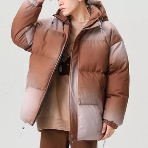 Manteau d'hiver à bulles rétro à col montant pour hommes divers styles de camouflage veste à capuche chaude Streetwear épaissir - Product Image 6