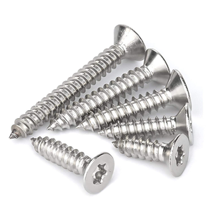 Vis autotaraudeuse à tête plate Torx en acier au carbone pour bois, tôle d'acier inoxydable, bois, plastique, composants souples - Product Image 1