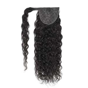Extensions de cheveux humains bouclés Remy 8-36 pouces Noir naturel # 1b - Product Image 3