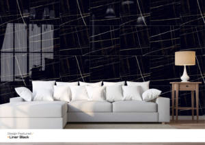 60x60cm Shiny Porcelain Vitrified Square Tile <b>Liner</b> Black-High Gloss Surface Top Grade 600x600mm Tile For Modern Office Interior - Product Image 3