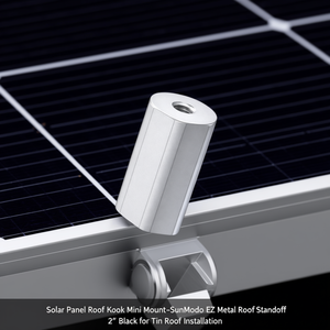 ตะขอเกี่ยวแผงโซลาร์เซลล์บนหลังคาแบบมินิ - SunModo EZ Metal Roof Standoff ขนาด 2 นิ้ว สีดำ สำหรับติดตั้งบนหลังคาเหล็ก - Product Image 3