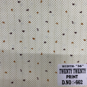 Tissu imprimé en polyester unique, 36 pouces, motif Twenty Twenty, textile doux pour chemises et vêtements |   Fournisseur d'exportation - Product Image 1