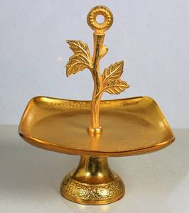 Plateau à fruits et à salade au design vintage moderne, taille personnalisable pour la décoration de la maison, plateau décoratif pour hôtel, plateau en forme de feuille - Product Image 3