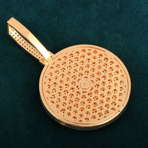 Collar Personalizado con Diamante Moissanite, Medallón Giratorio de Oro para Hombre, Acabado en Plata de Ley, Joyería Hip Hop - Product Image 5