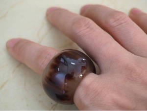 Buffalo Horn Ring Polished Party Ware Jewelry for Wedding Anniversary Hot Sale Color Natural Horn - Product Image 5