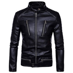 Quick Dry Best Arrival Superior Quality <b>Light</b> <b>Weight</b> Custom Logo Man's Leather <b>Jacket</b> Breathable OEM Service Man Leather <b>Jacket</b> - Product Image 4