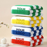 Custom Beach TowelsFactory Direct Supply Cotton Beach Towel Portable Absorbent Sand-Free Bath Washcloth