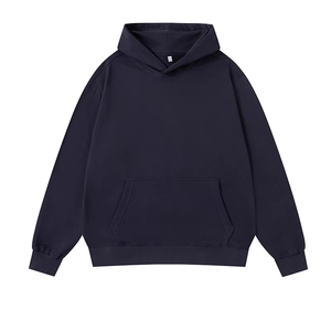 Sudaderas con Capucha y Cremallera para Hombre, Invierno, 100% Algodón, Impresión Serigráfica Sólida, Estilo Vintage, Transpirable, Secado Rápido, Ropa de Gimnasio, Trajes Deportivos - Product Image 1