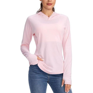 Sudadera con capucha de protección solar UPF UV para mujer, camisa de manga larga SPF Dry Fit, camisa para el sol, rendimiento al aire libre, pesca, senderismo, camisas con capucha - Product Image 1