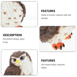 Escultura de Búho Artesanal, Adorno Decorativo de Aves para Jardín y Césped, Precio Económico - Product Image 3