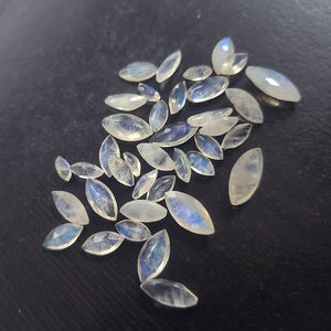 39 pièces naturel arc-en-ciel pierre de lune 8x4mm 16x8mm marquise facette 61.55cts Lot IROC ventes bleu feu lâche pierre précieuse coupe US $35 - Product Image 1