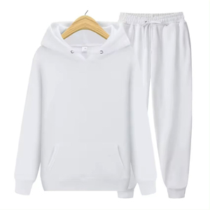 Sweat à capuche pour hommes Sweatshirt lourd 100% coton Fabricants de sweats à capuche Pantalons de survêtement courts et pull - Product Image 6