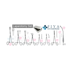 ชุดเครื่องมือการผ่าตัด laparotomy พื้นฐานทำจากสแตนเลสเกรดเยอรมันคู่มือและพลังงานพื้นฐานสำหรับเครื่องมือผ่าตัดทางการแพทย์ - Product Image 2