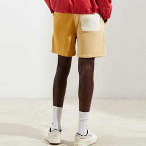 <b>Men's</b> High Quality Summer Casual <b>Shorts</b> 100% Cotton French Terry Comfortable Elastic Waist Fit Eco-Friendly Color Block Design - Product Image 4