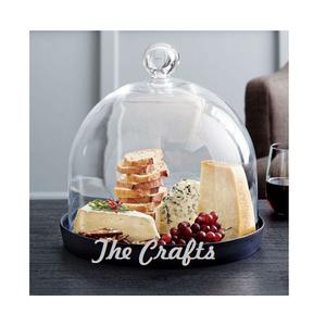 Plato de servir con cúpula de hierro y vidrio, el mejor diseño, para servir postres, a un precio asequible. - Product Image 1