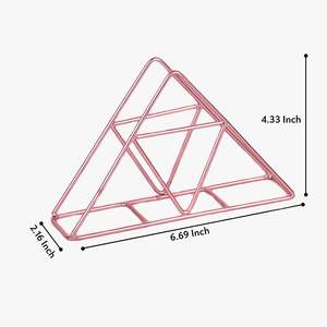 Porte-serviettes en or rose Organisateur de mouchoirs Porte-serviettes en métal Vente à chaud de la meilleure qualité Vaisselle Support de mouchoirs en papier à de bonnes affaires - Product Image 4