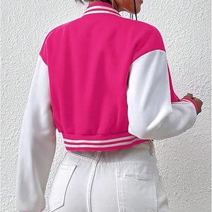 Élégant femmes varsité veste 2025 tendance surdimensionné Bomber veste personnalisé Letterman gros collège Style mode Streetwear - Product Image 2