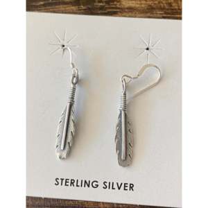 Pendientes Colgantes de Plata de Ley Hechos por Artesanos Navajo con Baño de Oro para Boda o Regalo con Perlas, Diamantes y Rubíes - Product Image 5