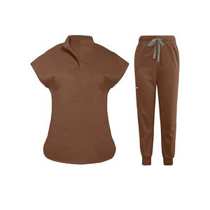 ชุดสครับทางการแพทย์สำหรับทุกเพศชุดเครื่องแบบโรงพยาบาลทำจากผ้าฝ้าย100% ระบายอากาศได้ดีสำหรับแพทย์และพยาบาล - Product Image 1