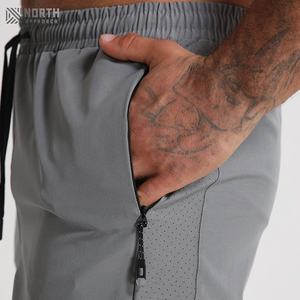 <b>Men's</b> Eco-friendly Mid Waist Sports Training <b>Shorts</b> Solid <b>Pattern</b> With Elastic Waist For Running Fitness & Gym Use <b>Men</b> Summer - Product Image 2