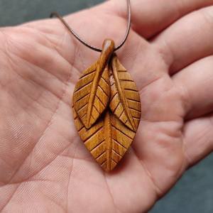 COLLARES COLGANTES PARA MUJER HOMBRE NATURAL GRANDE BOHO TRIBAL SONO COLGANTE DE MADERA en cordón ajustable Collar hecho a mano - Product Image 2