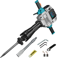 IPOPULUS 2100W démolition Jack marteau 125mm filaire électrique robuste béton trottoir avec étui de transport ciseau plat