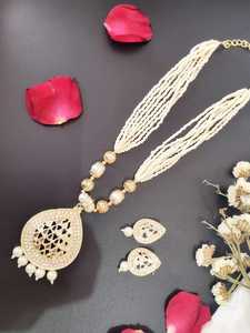 Collar de espejo Leisha más vendido del proveedor indio directo, cadenas de moda de forma geométrica de alta calidad para ocasiones de boda - Product Image 2