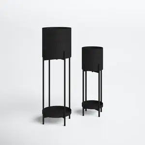 High Quality Modern Look Premium Indoor Metal Folding <b>Flower</b> Pot Plant Stand Rack Black <b>Display</b> Plant Pot Stand Planter - Product Image 1