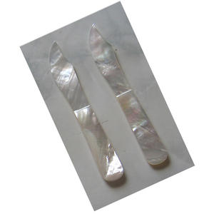 Artisanat en coquillages, brosse à vaisselle en coquillages, bijoux en coquillages, cuillère et fourchette, motif perle blanche naturelle - Product Image 4