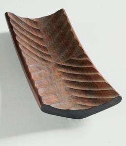 Plateau de service en bois d'acacia avec bord surélevé, design moderne et luxueux, écologique, grain naturel gravé, pour les fêtes, plateau à fromage et à pain - Product Image 5