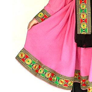 Vestido afgano tradicional para niñas, último vestido afgano Kuchi musulmán hecho a mano con estilo con trabajo de bordado - Product Image 5